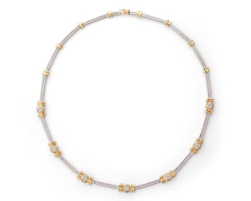 18K Gold and Diamond Necklace