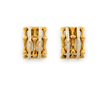 18K Gold Earclips