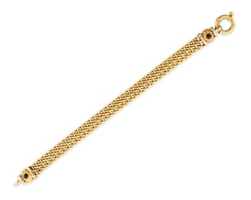 18K Gold and Sapphire Bracelet