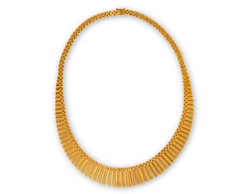 14K Gold Fringe Necklace