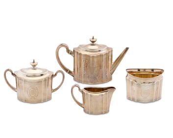 Tiffany & Co. Silver Four Piece Tea Service, New York