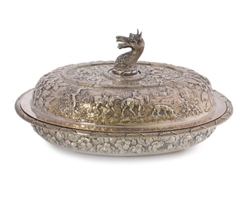 S. Kirk Silver Covered Oval Tureen, Baltimore