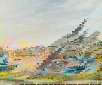 MAX KUEHNE, (American, 1880-1968), Rocky Neck Hill, East Gloucester, 1925 (1 of 4)