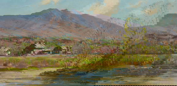 PAUL STRISIK, (American, 1918-1998), Under Mount Mansfield, Vermont, 1981 (1 of 4)
