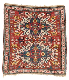 Two Medallion Eagle Kazak, Caucasus, ca. 1900