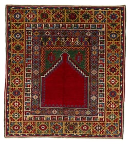 Mudjar Prayer Rug, Turkey, ca. 1850