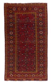 Cloudband Beshir Rug, Central Asia, ca. 1875