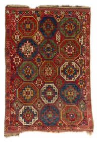Anatolian Memling Gul Rug, ca. 1850
