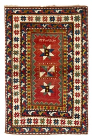 Kazak Rug, Caucasus, dated 1324 (1906)