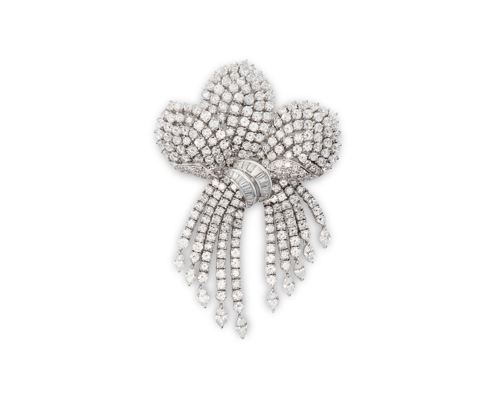Platinum and Diamond Brooch (1 of 3)