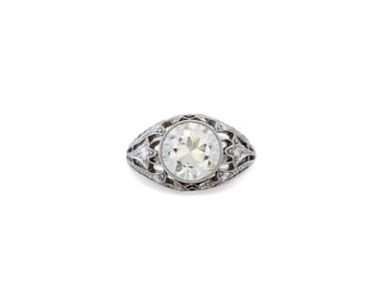 Platinum and Diamond Ring