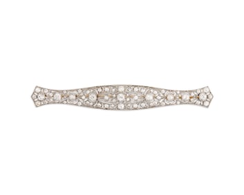 Platinum and Diamond Brooch