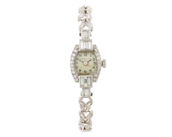 CARTIER 14K Gold and Diamond Wristwatch