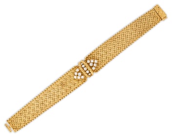 18K Gold and Diamond Bracelet