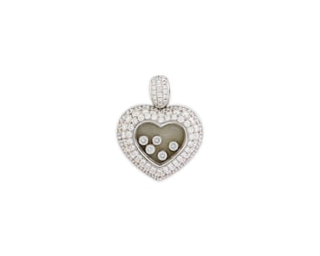 CHOPARD 18K Gold and Diamond 'Happy Diamond' Pendant