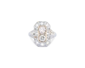 Platinum and Diamond Ring