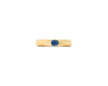 18K Gold and Sapphire Ring
