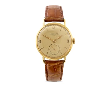 PATEK PHILIPPE 18K Gold 'Calatrava' Wristwatch