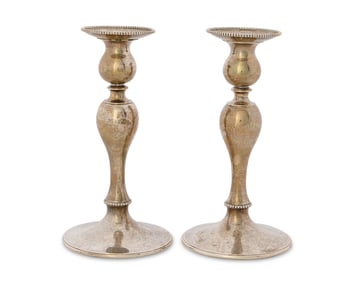 Pair of S. Kirk & Sons Silver Candlesticks, Baltimore, MD