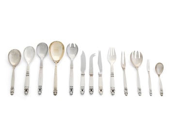Collection of Georg Jensen Serving and Table Pieces