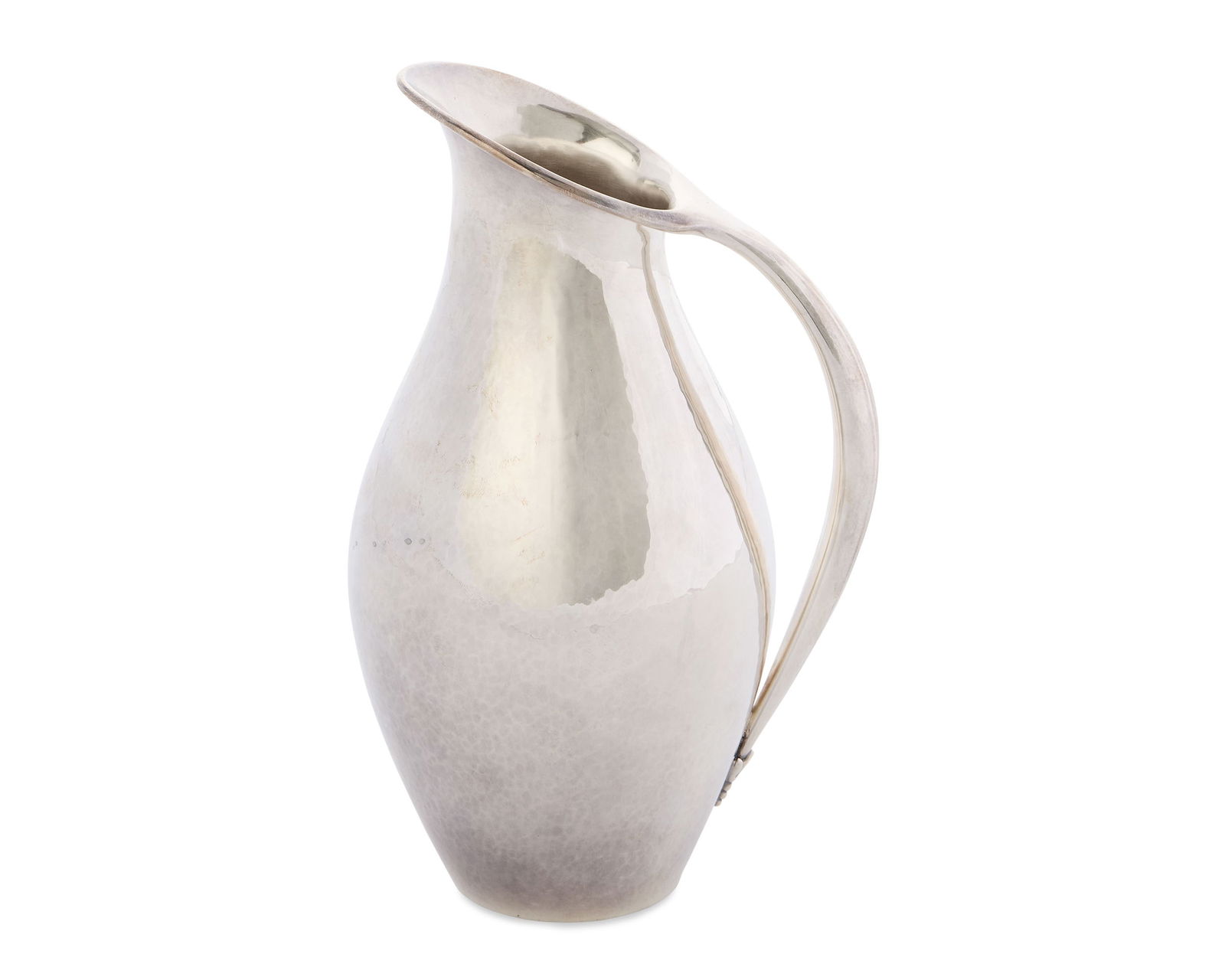 Georg Jensen Silver Water Pitcher, 432A; Johan Rohde designer, after 1945: Georg Jensen Silver Water Pitcher, 432A; Johan Rohde designer, after 1945height: 9 in.; weight: 22.2 ozt.