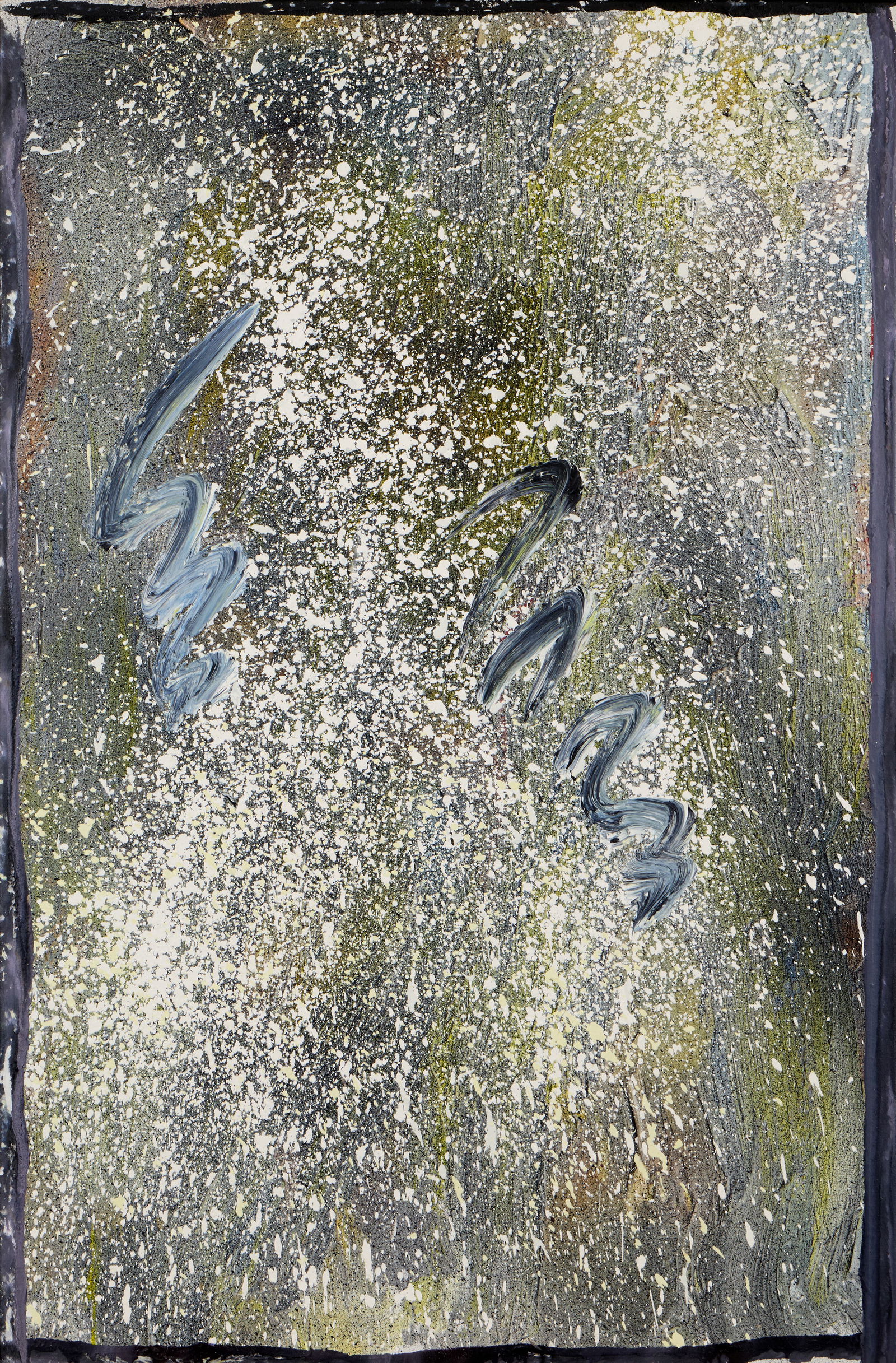 JULES OLITSKI, (American, 1922-2007), Spread Out: JULES OLITSKI American 1922-2007 Spread Out 1985, acrylic on canvas titled, signed, and dated verso 57 x 36 1/2 in., frame: 58 5/8 x 38 1/8 in. Provenance: The Harcus Gallery, Boston; acquired from th