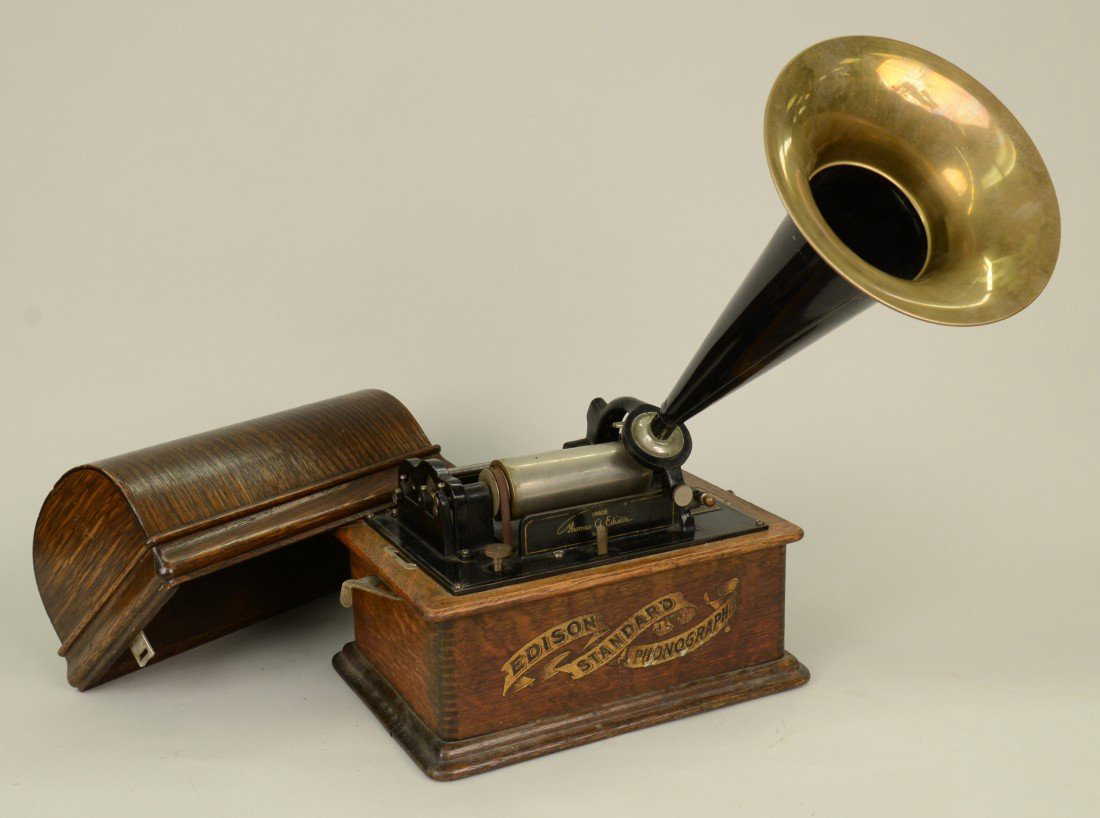 EDISON STANDARD PHONOGRAPH, marked Thomas A. Edison, Ma