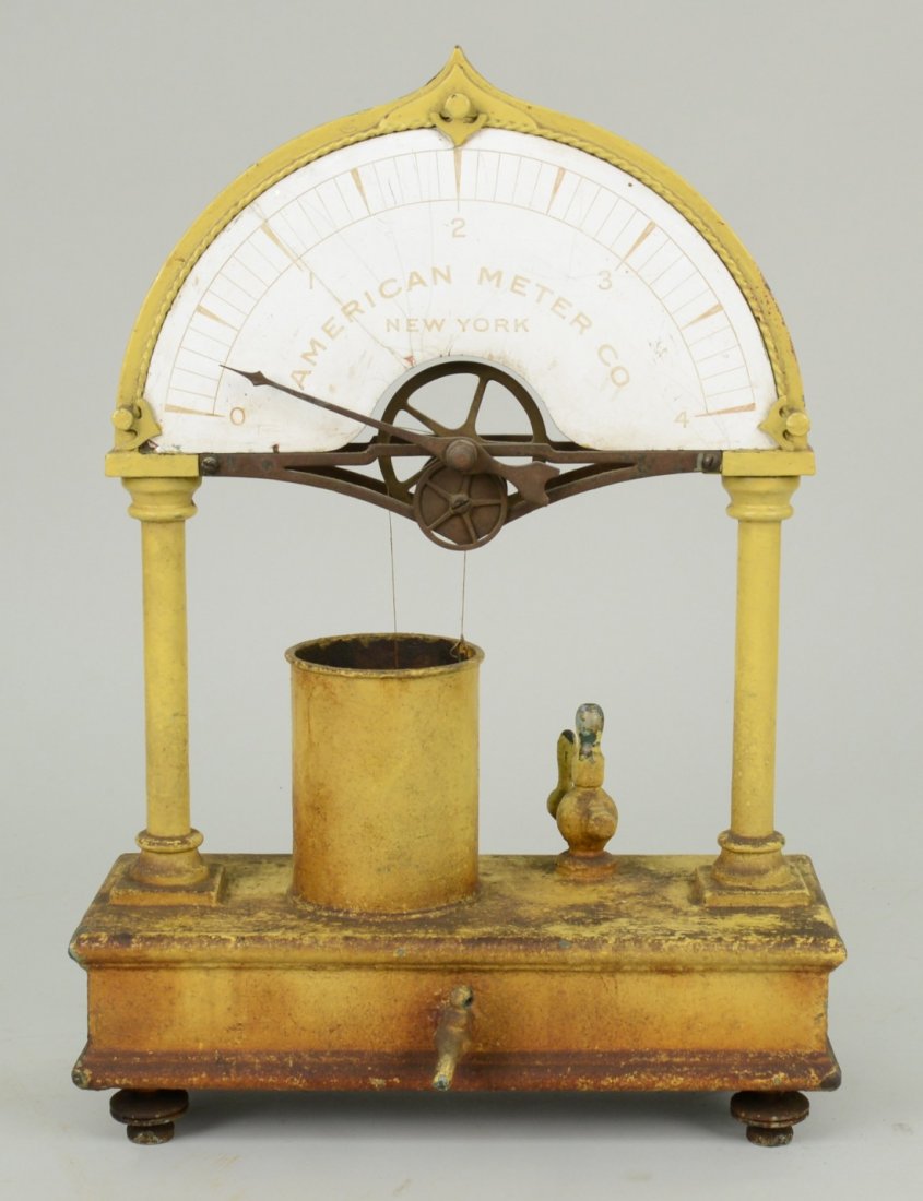 AMERICAN METER COMPANY TOLE AND ENAMELED ARCHITECTURAL : AMERICAN METER COMPANY TOLE AND ENAMELED ARCHITECTURAL FORMED METER; height: 18 inches