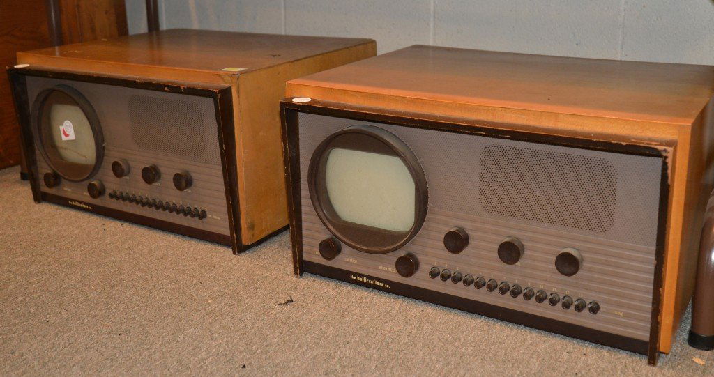 PAIR OF HALLICRAFTER CO. TELEVISIONS: PAIR OF HALLICRAFTER CO. TELEVISIONS; screen diameter: 7 inches