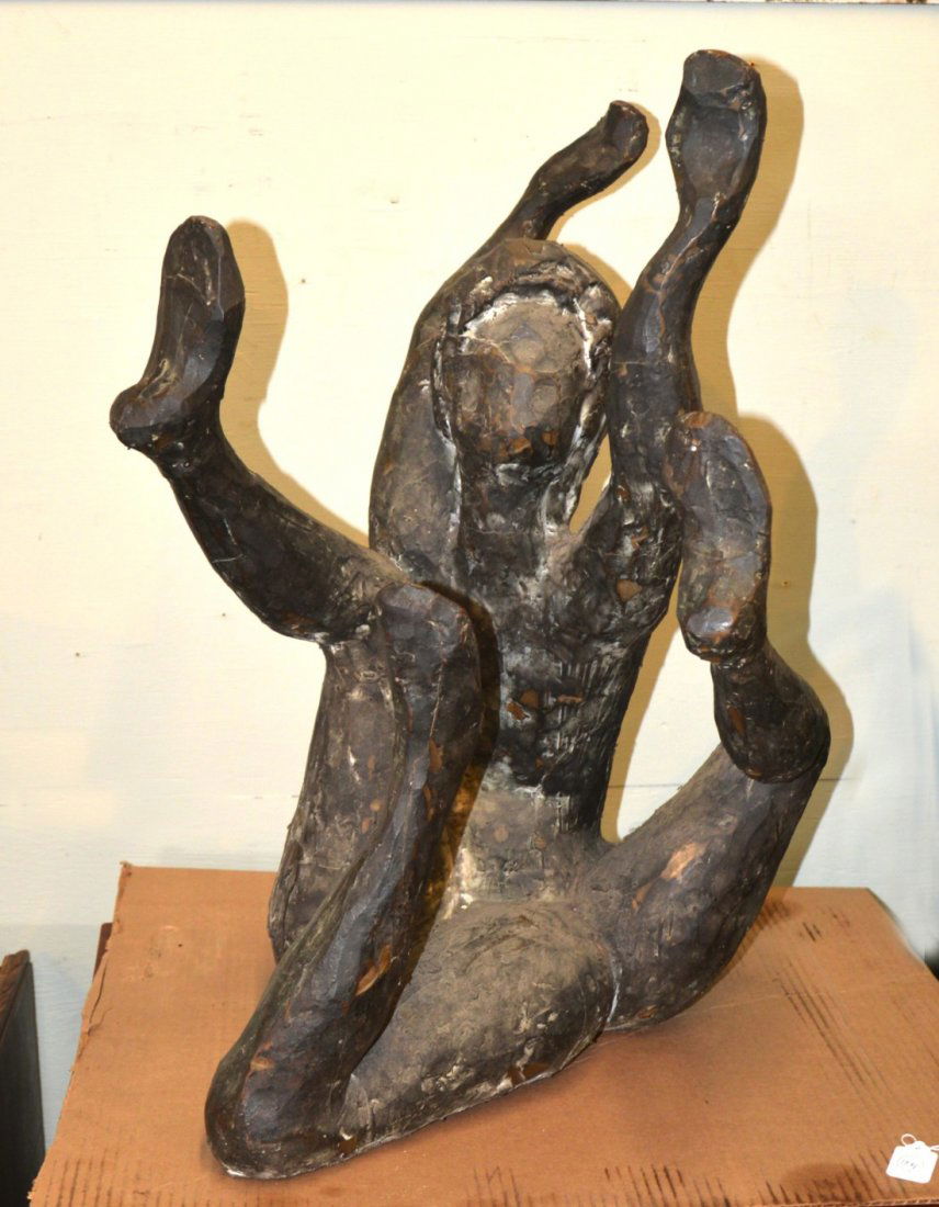 DAVID HARE, (American, 1917-1992), FEMALE NUDE WITH THR: DAVID HARE (American, 1917-1992) FEMALE NUDE WITH THREE LEGS bronze with black patina; signed Hare, on leg; height: 28 inches