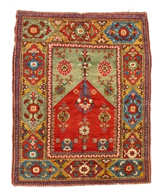 Central Anatolian Prayer Rug, Konya region, ca. 1850