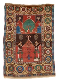 Anatolian Coupled-Column Prayer Rug, first half 19th century
