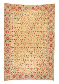 Suzani Embroidery, Uzbekistan, mid 19th century