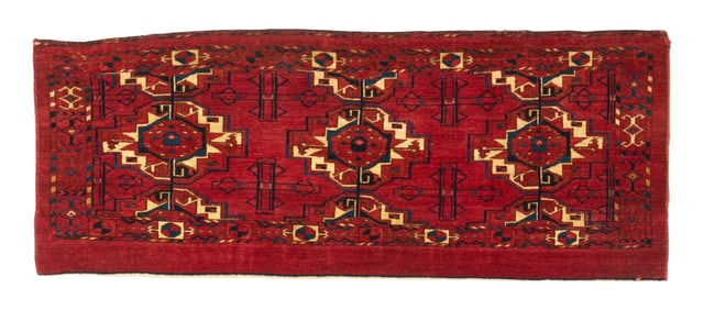Turkoman Torba, early 19th century, with backing