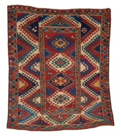 Borjalou Kazak Rug, Caucasus, mid 19th century