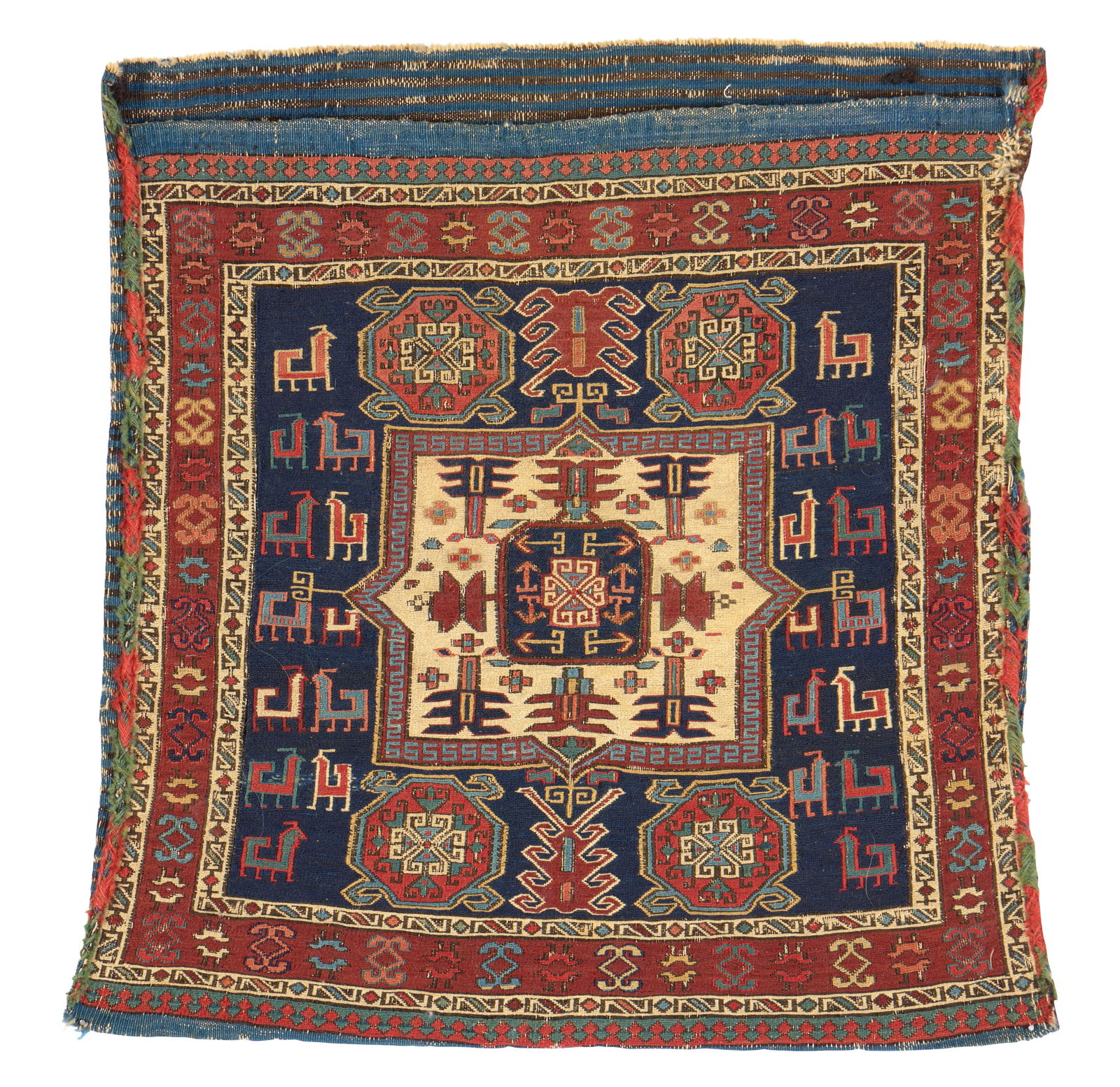 Soumac Bag Front, Caucasus, ca. 1850 (1 of 2)