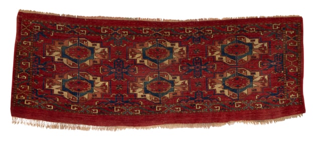 Tekke Torba, Turkestan, first half 19th century, with rare curled leaf border