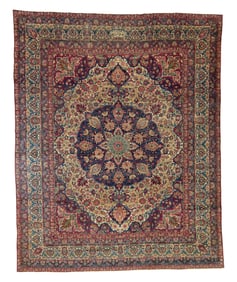 Kirman Signature Carpet, Persia, ca. 1875