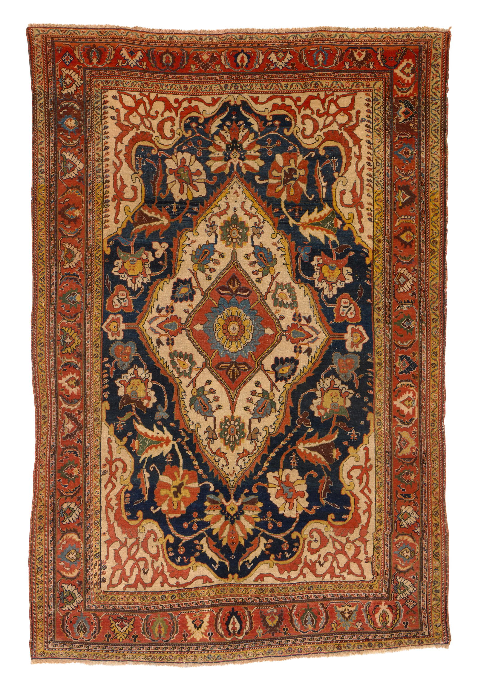 Qashqai Medallion Rug, Persia, ca. 1900 (1 of 2)