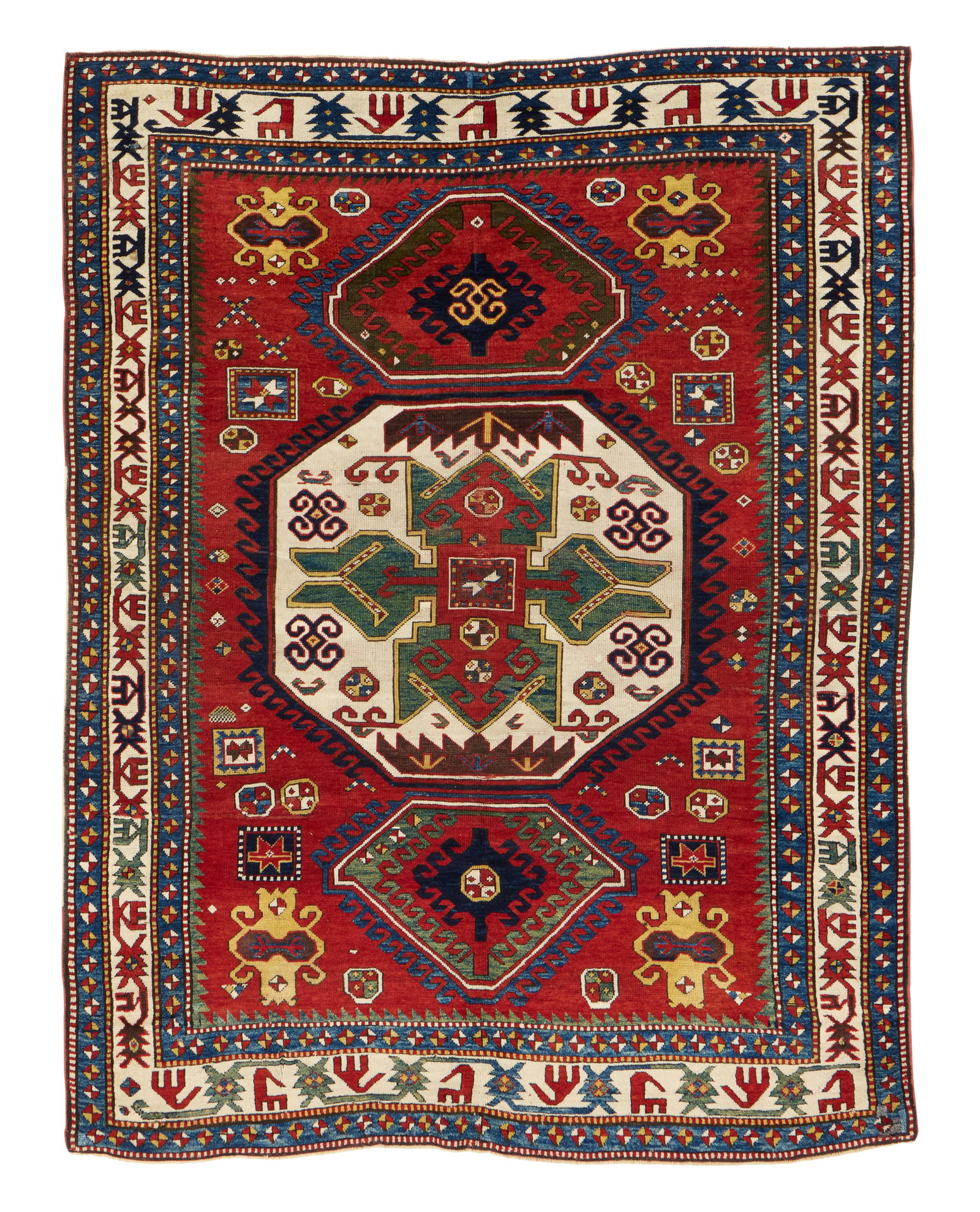Lori Pambak Kazak Rug, Caucasus, ca. 1900 (1 of 2)