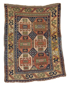 Zakatala Rug, Caucasus, mid 19th century