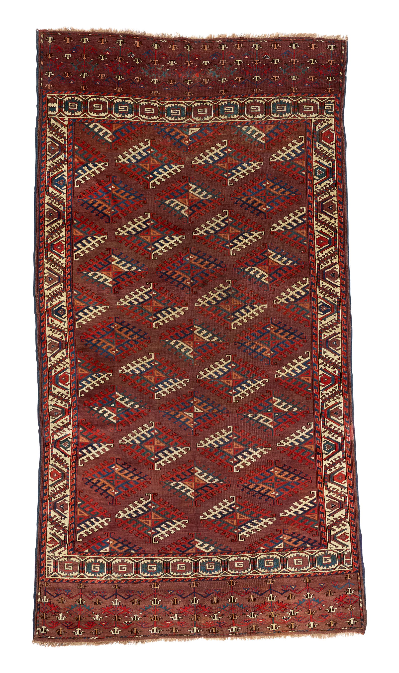 Yomud Main Carpet, Turkestan, ca. 1850 (1 of 2)