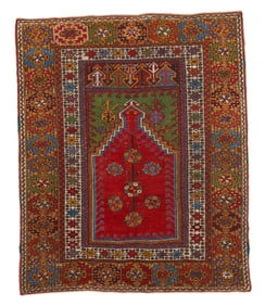 Mudjar Prayer Rug, Anatolia, ca. 1875