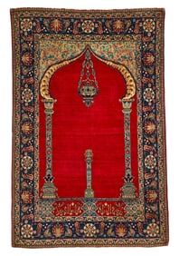 Isphahan Prayer Rug, Persia, first quarter 20th century