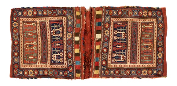 Pair of Soumac Bags, Caucasus, ca. 1875