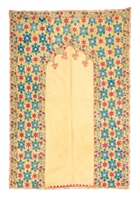 Suzani Child's Prayer Textile, Emirate of Bukhara, Uzbekistan, ca. 1875
