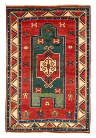 Fachralo Kazak Prayer Rug, Caucasus, ca. 1900