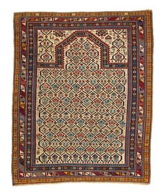 Daghestan Prayer Rug, Caucasus, dated 1302 (1885)