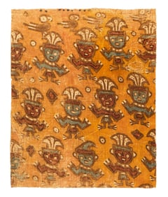Pre-Columbian Pachacamac Painted Textile