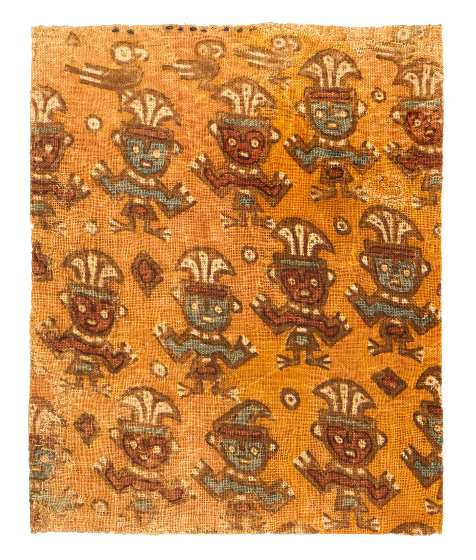 Pre-Columbian Pachacamac Painted Textile (1 of 3)